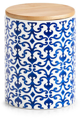 Zeller Keramická dóza Maroko 900 ml, 11 × 15,3 cm, modrobílá