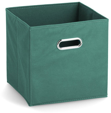 ZELLER Úložný box textilní, 28 × 28 × 28 cm, petrolejový