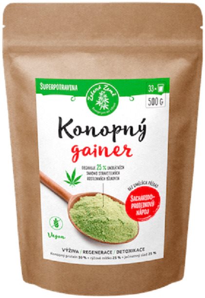 Zelená země Konopný gainer 500g