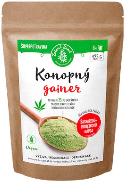 Zelená země Konopný gainer 125g