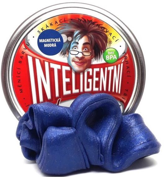 Inteligentní plastelína - modrá (magnetická)