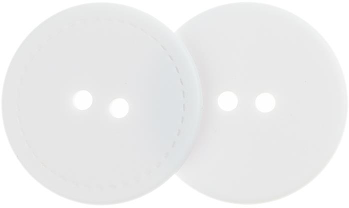 Knoflíky Žirovnice Knoflík 3 cm bílý 2 dírky - 401147 - sada 3 ks