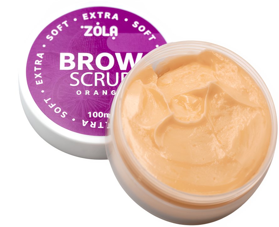 ZOLA Extra Soft Orange peeling na obočí, 100 ml