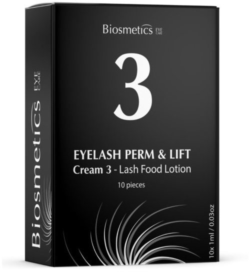 BIOSMETICS trvalá na řasy a obočí N3 Conditioning Food Lotion 1 ml (10 ks)