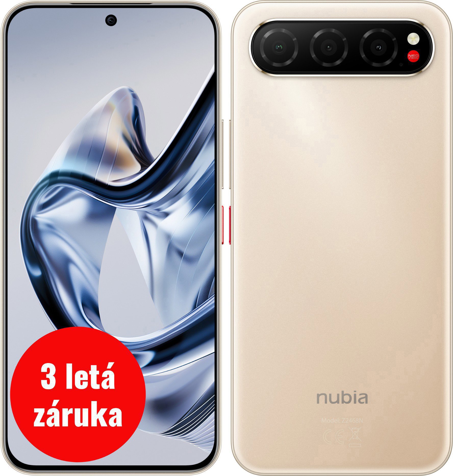ZTE Nubia Air 5G zlatý