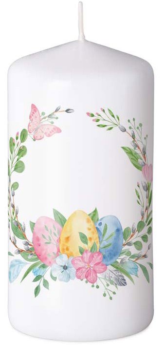 Z - TRADE Válec 60 × 120 mm Vajíčka a věnec, bílá
