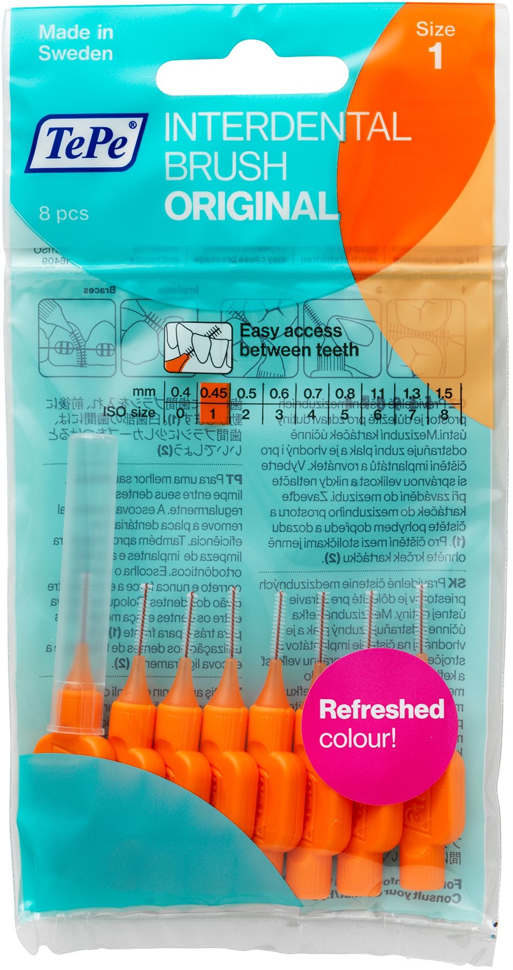 TEPE Normal 0,45 mm oranžový 8 ks