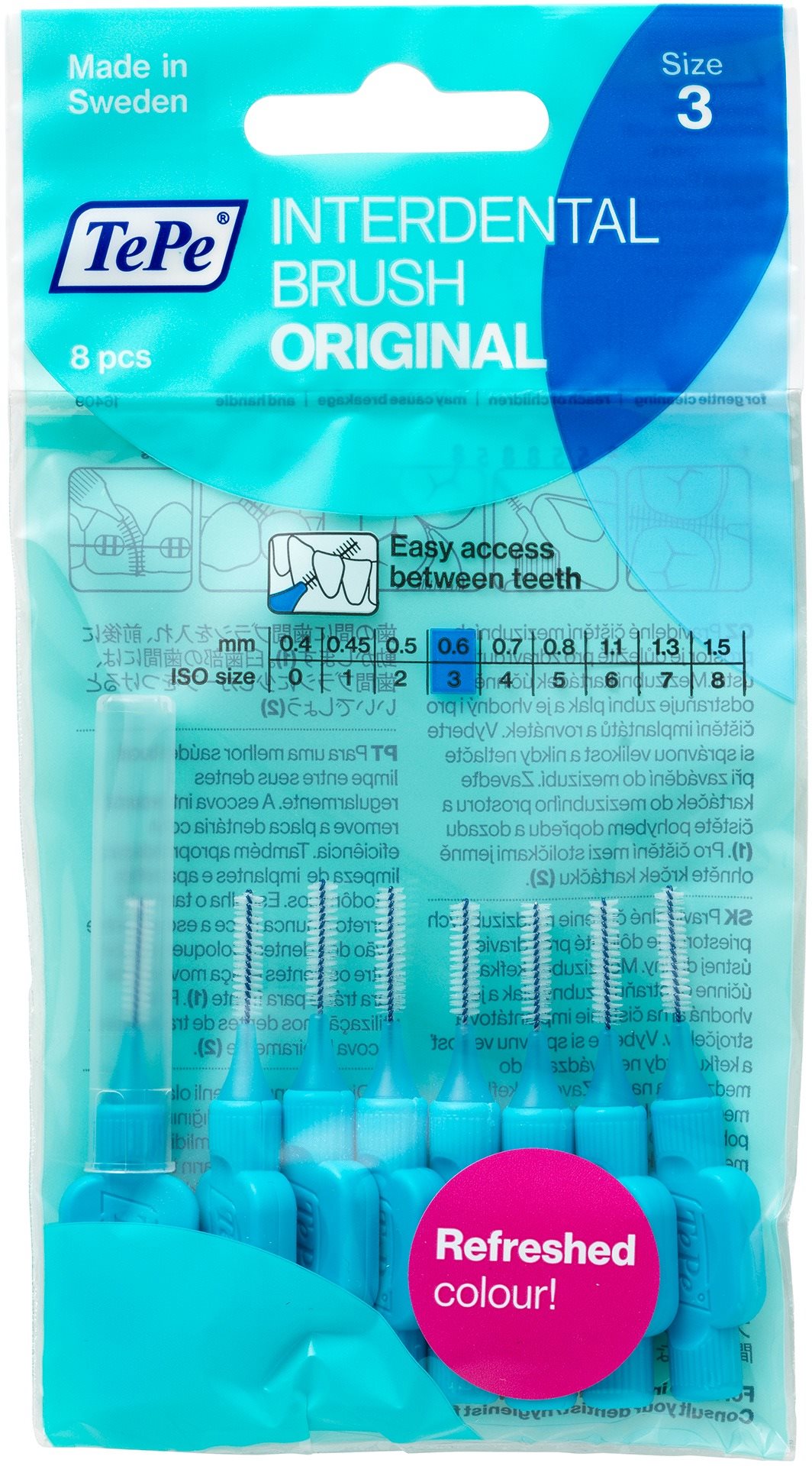 TEPE Normal 0,6 mm modrý 8 ks