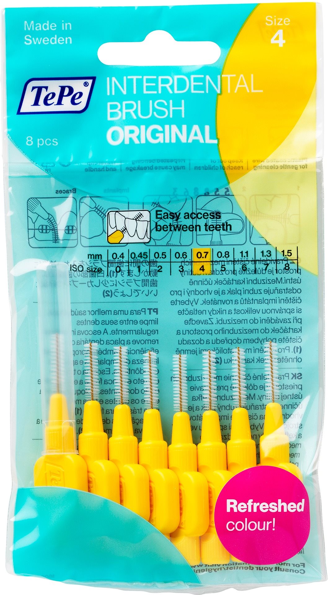TEPE Normal 0,7 mm žlutý 8 ks