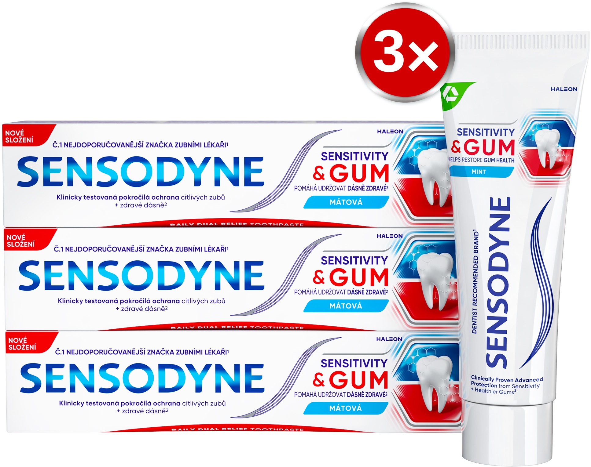 SENSODYNE Sensitivity & Gum 3× 75 ml