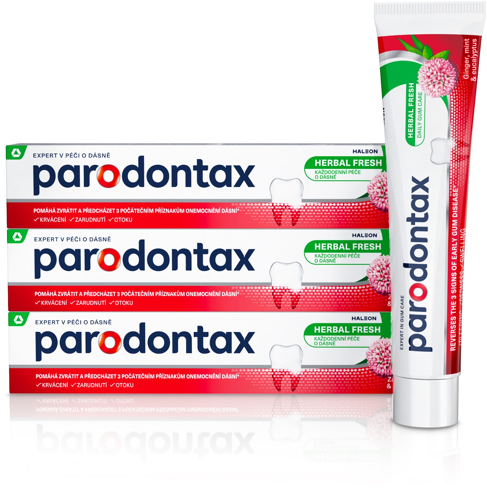 PARODONTAX Herbal Fresh 3× 75 ml
