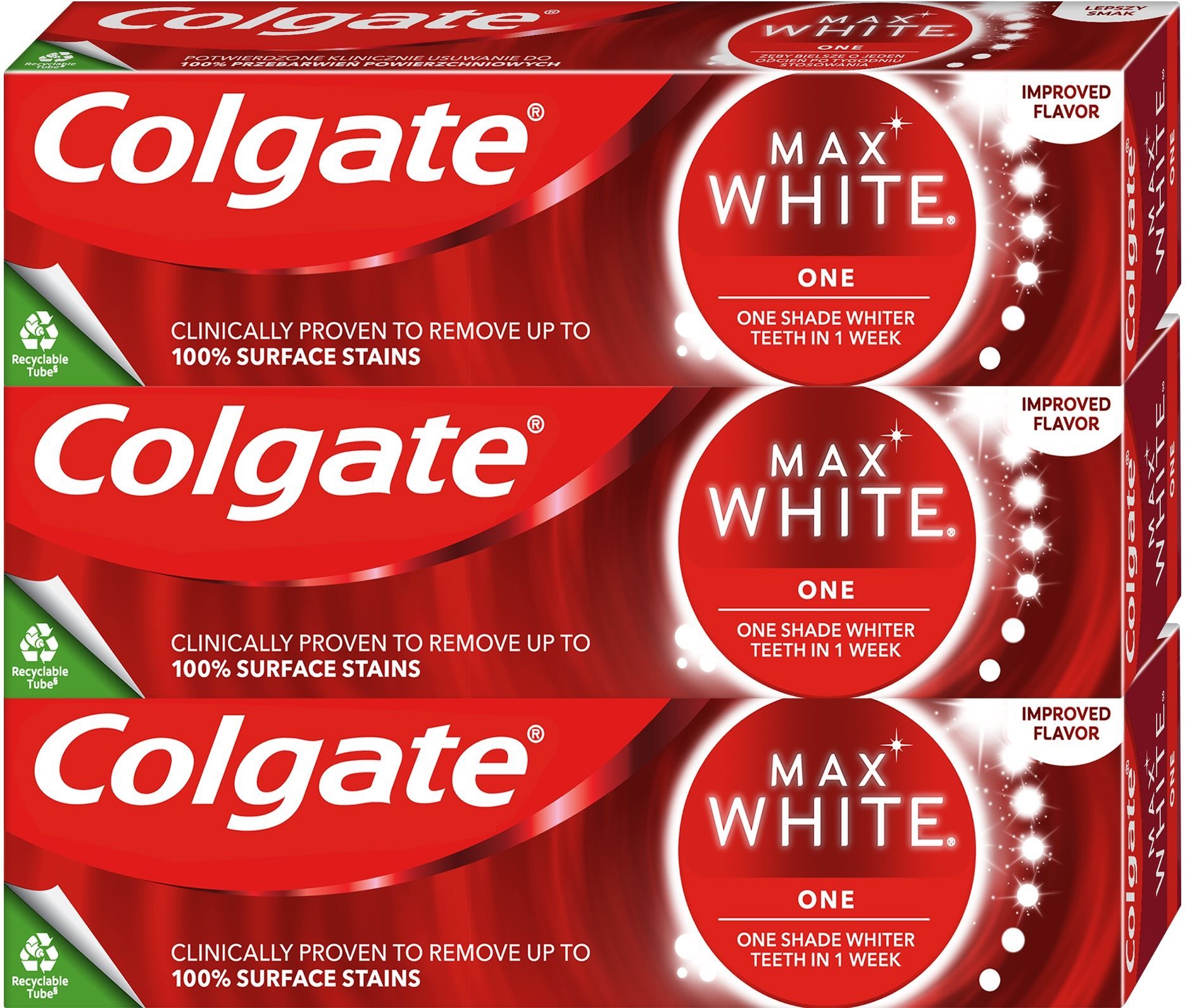 COLGATE Max White One 3× 75 ml