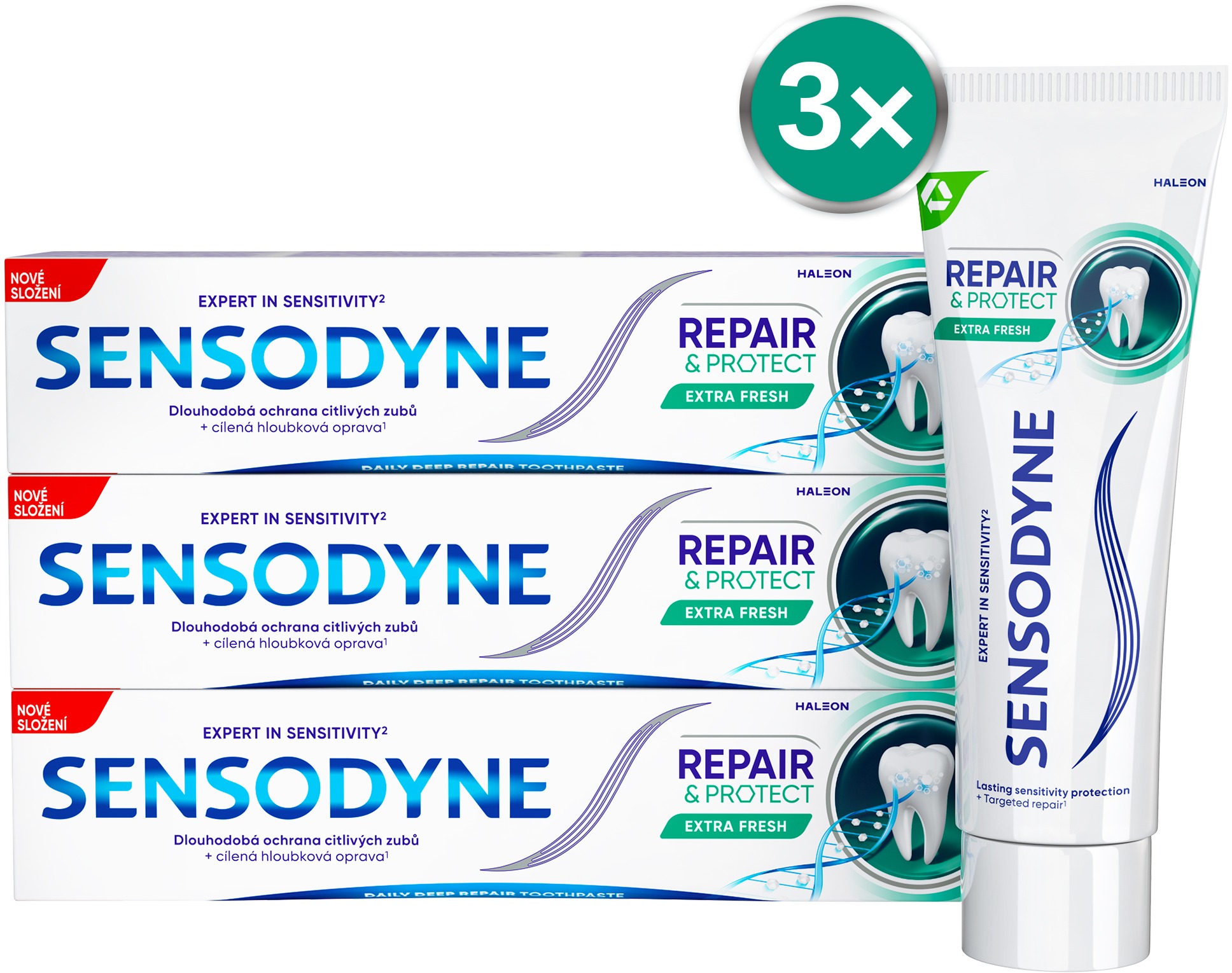 SENSODYNE Repair & Protect Extra Fresh 3x75 ml