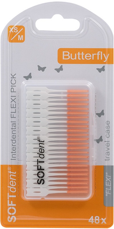 SOFTDENT Butterfly FLEXI PICK, 48 ks, více barev
