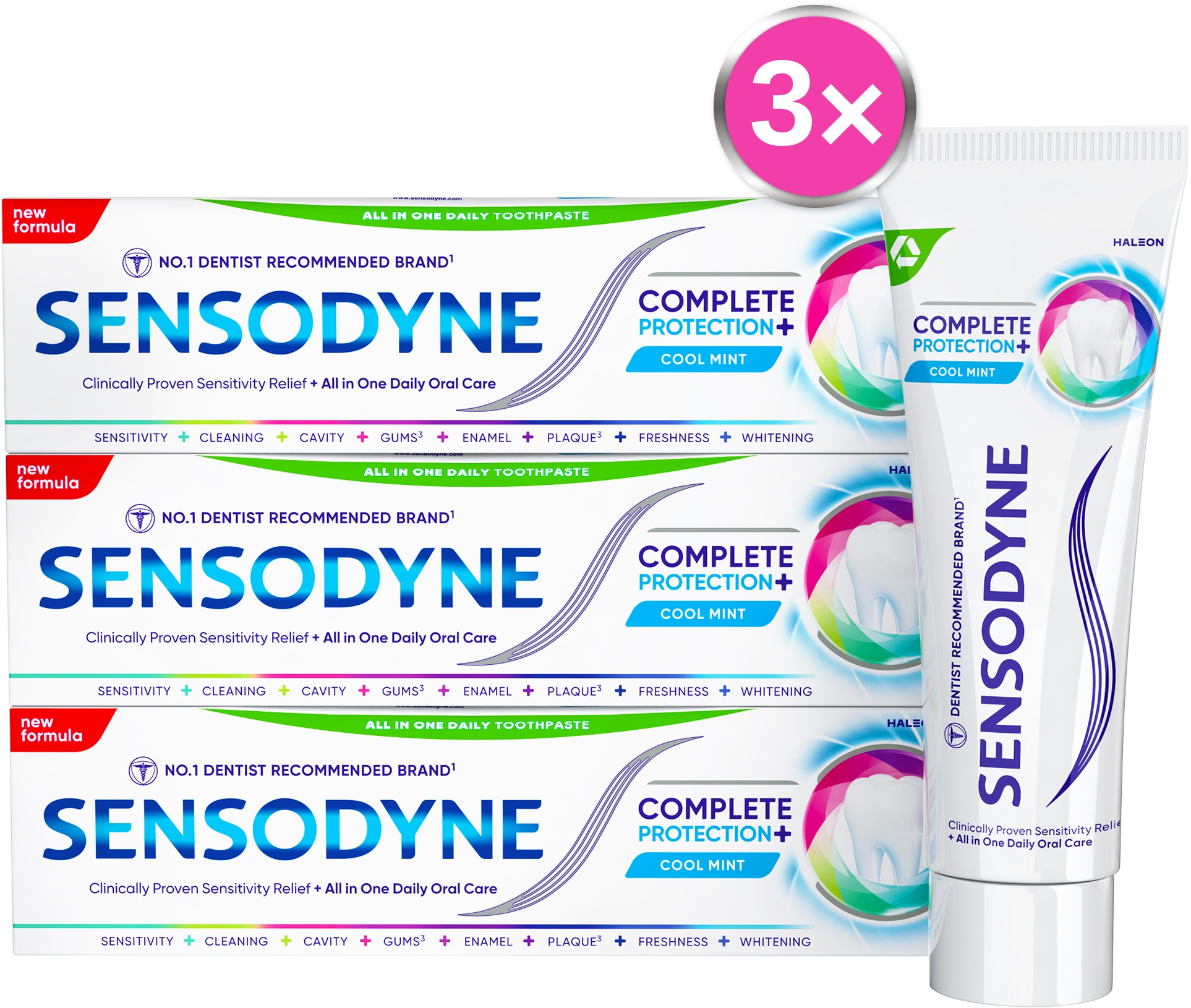 SENSODYNE Kompletní ochrana Whitening 3× 75 ml