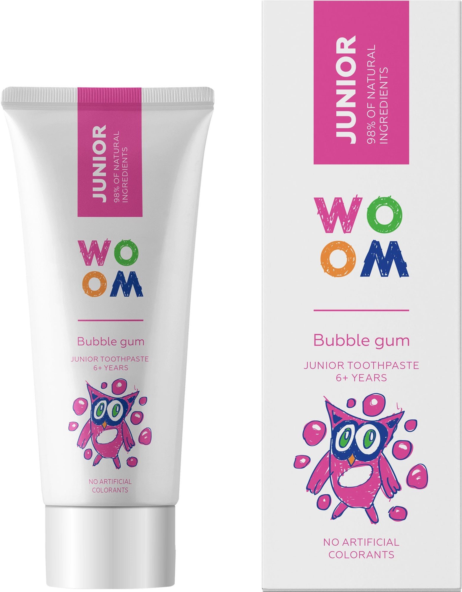 WOOM Junior Bubble Gum, dětská od 6 let, 50 ml