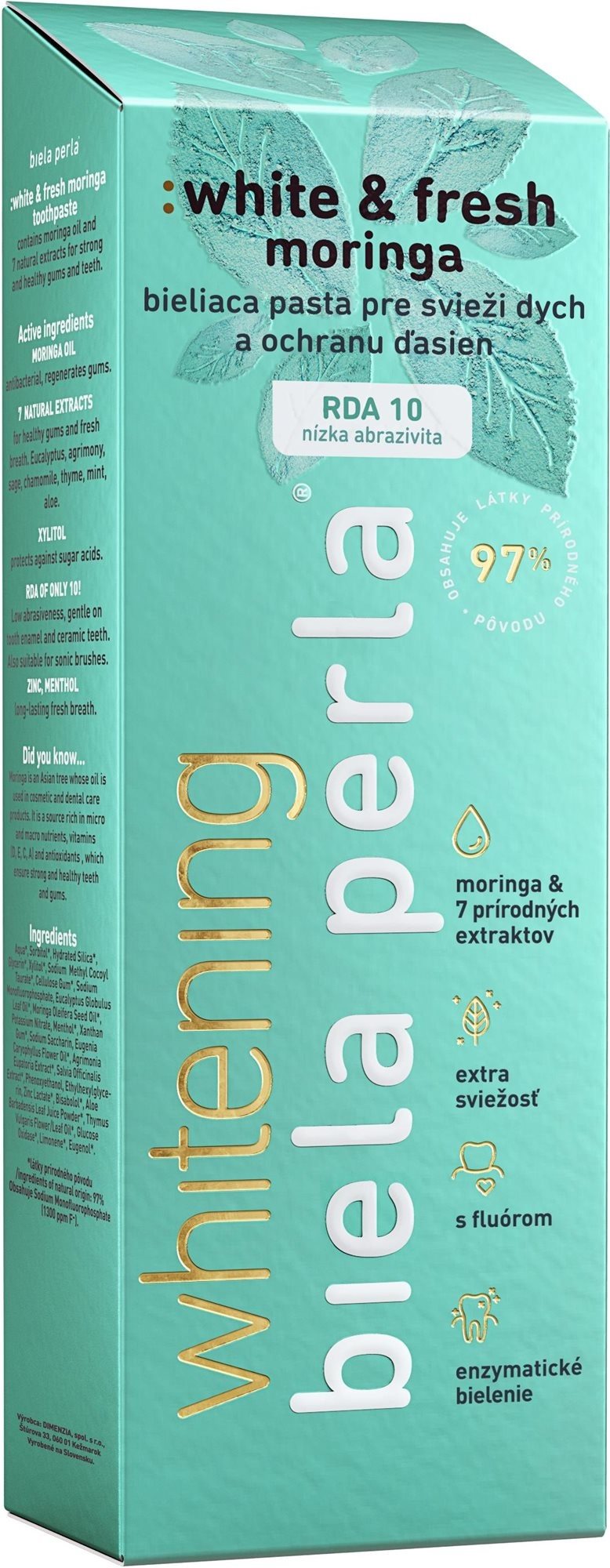 BIELA PERLA White Fresh Moringa 75 ml