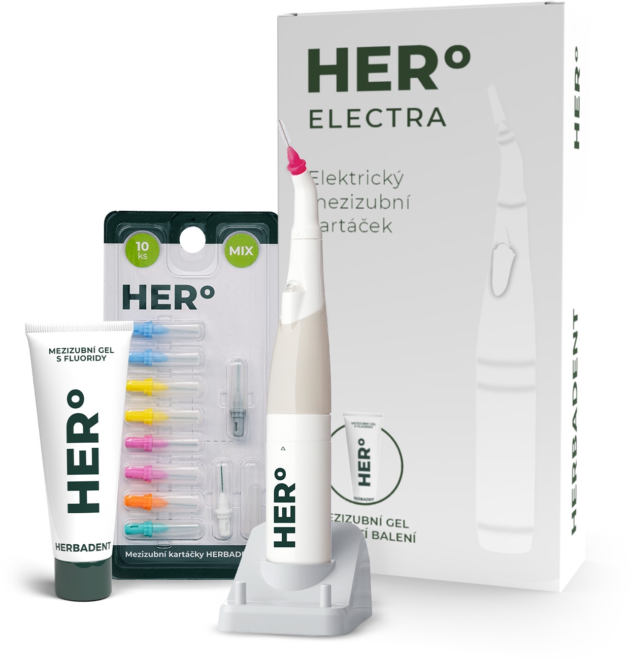 HERBADENT Hero elektrický mezizubní kartáček