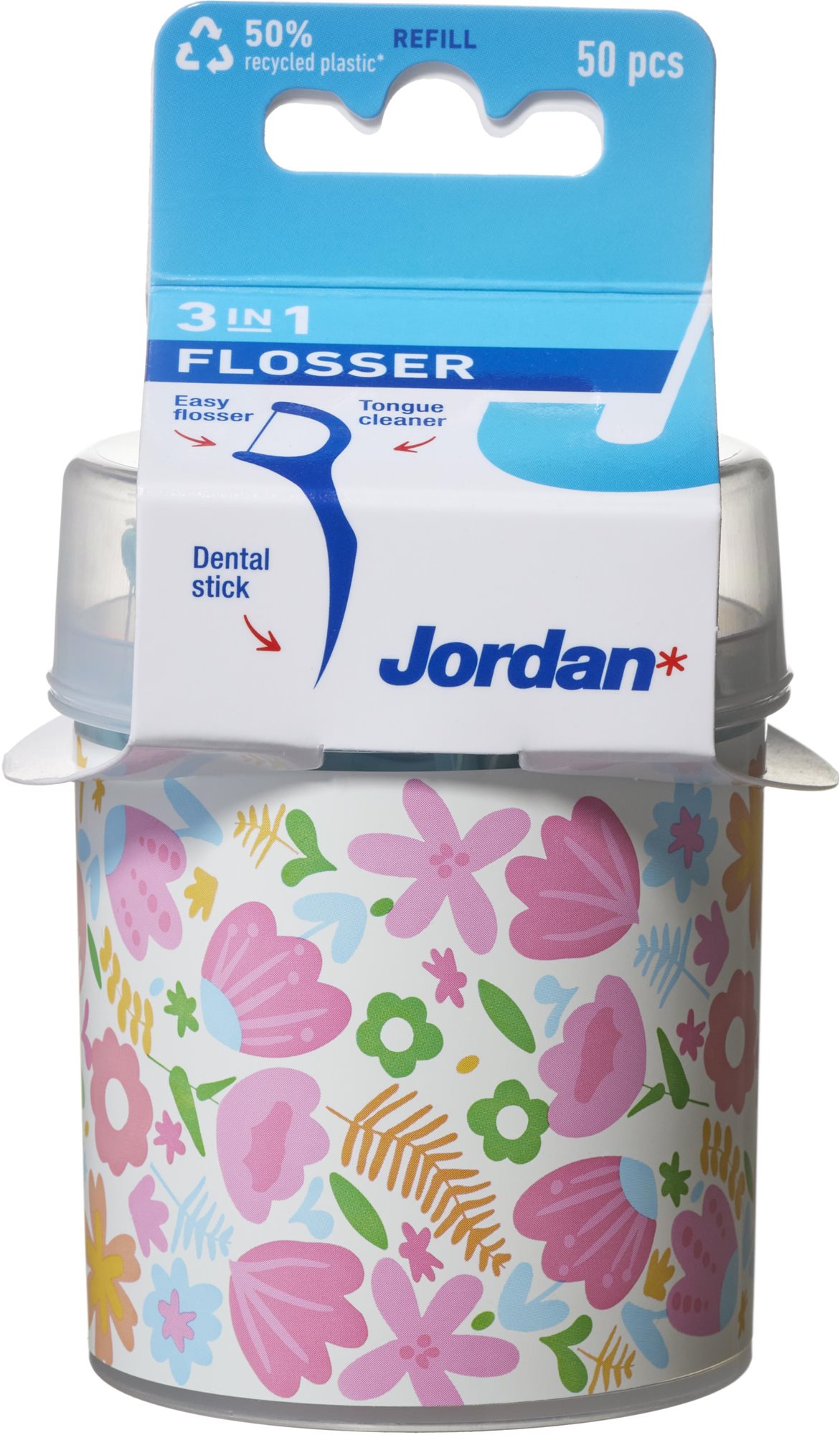 JORDAN Dentální nit 3v1 v boxu (50 ks)
