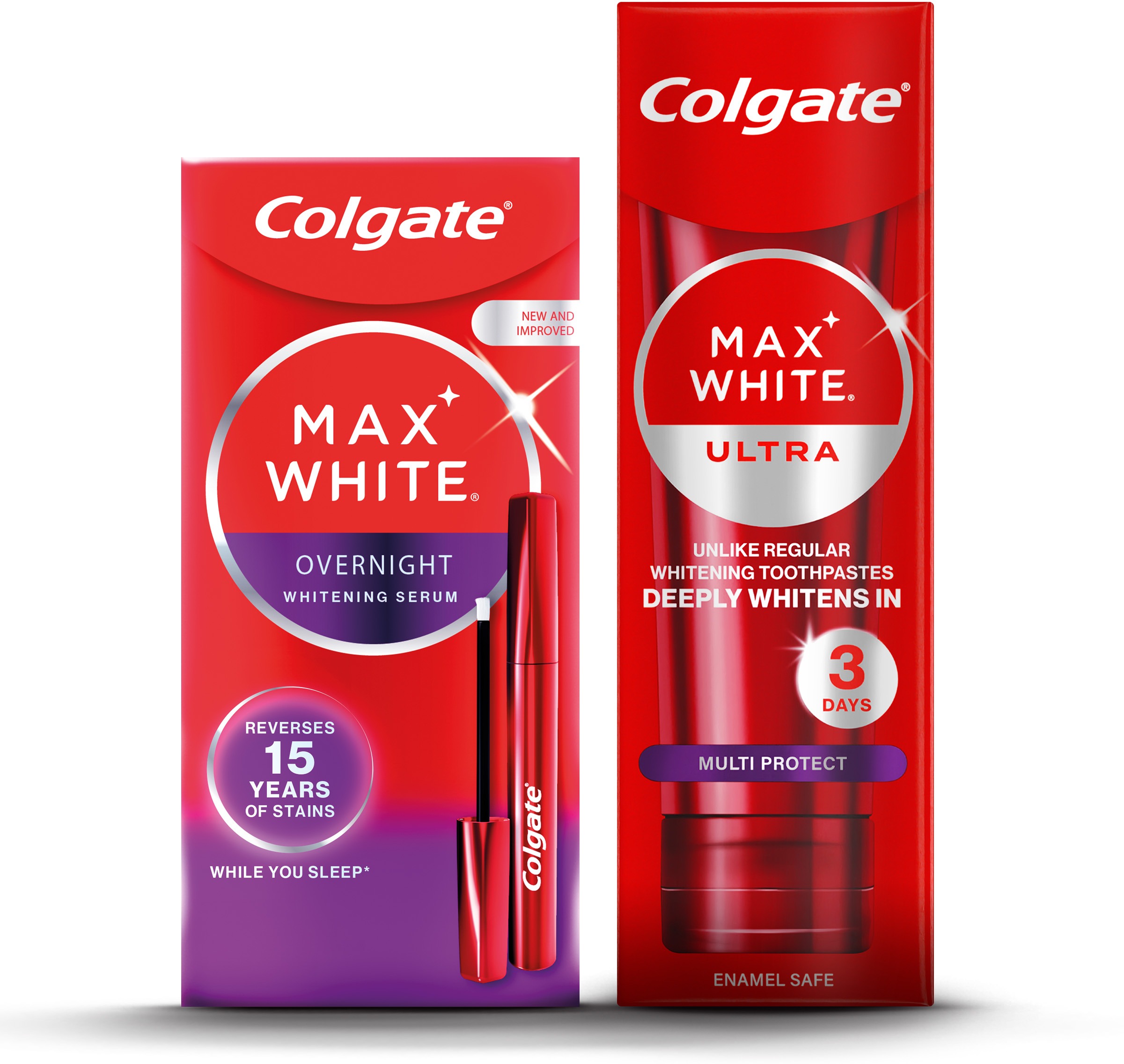 COLGATE Max White Set Overnight serum + Multiprotect pasta 50 ml
