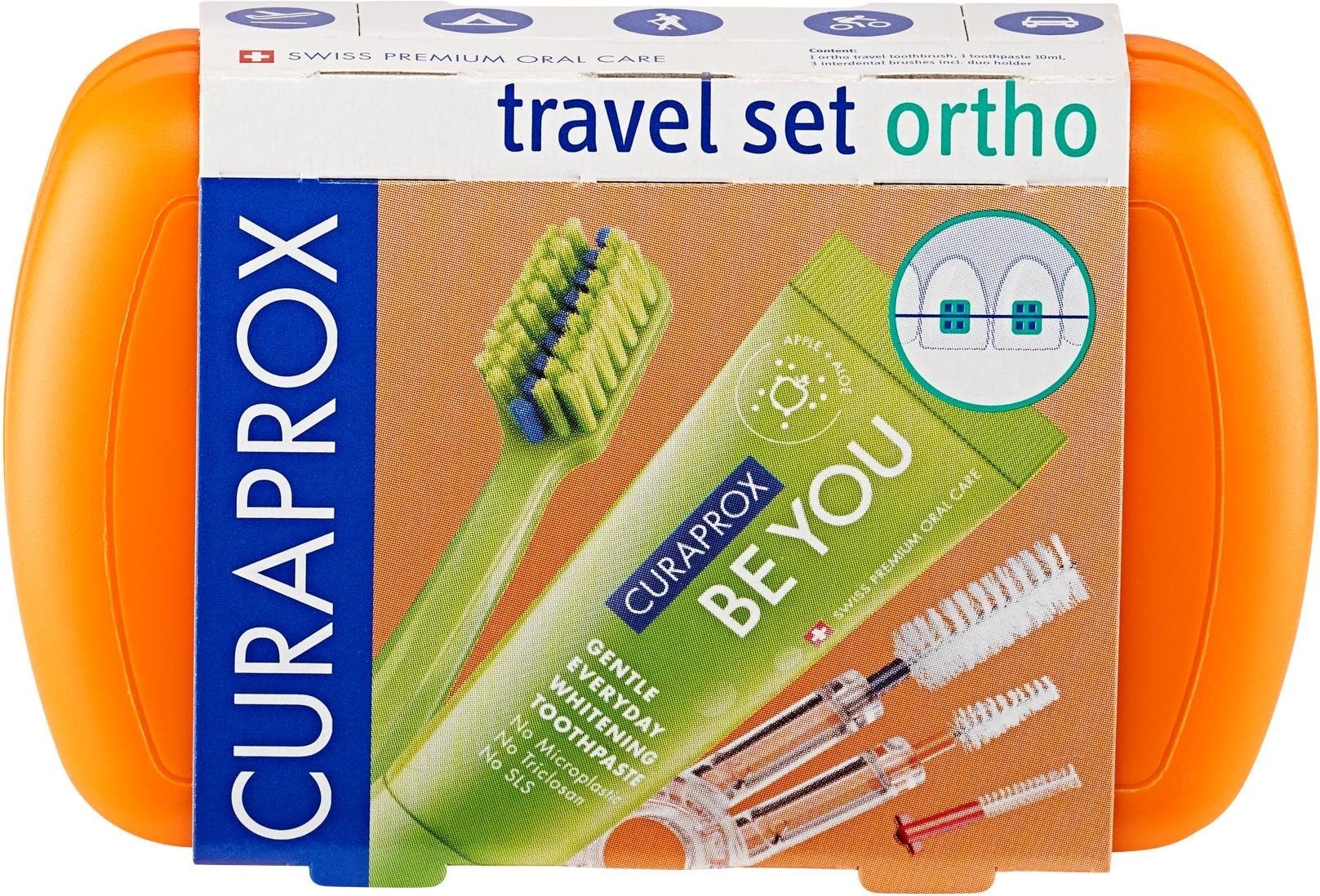 CURAPROX Travel Set Ortho, oranžový