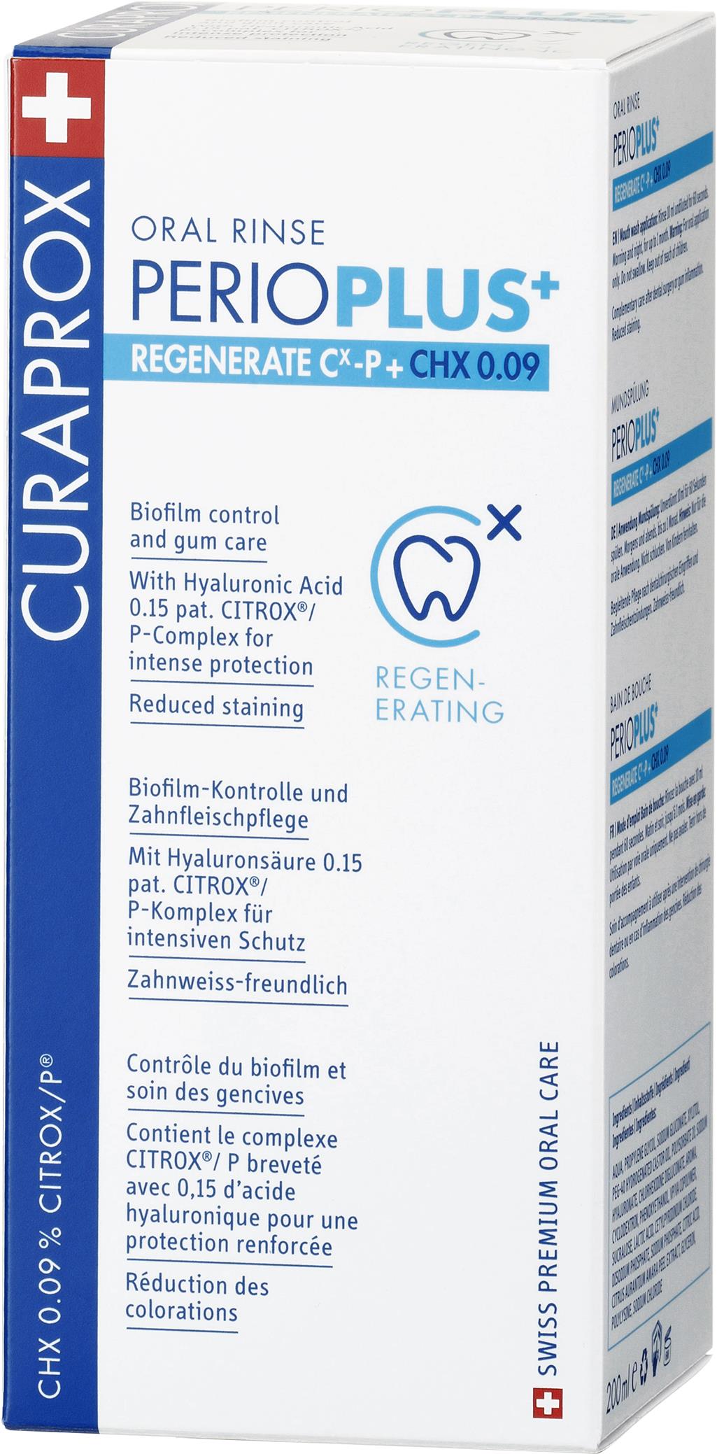 CURAPROX Perio Plus Regenerate CHX 0.09, 200 ml