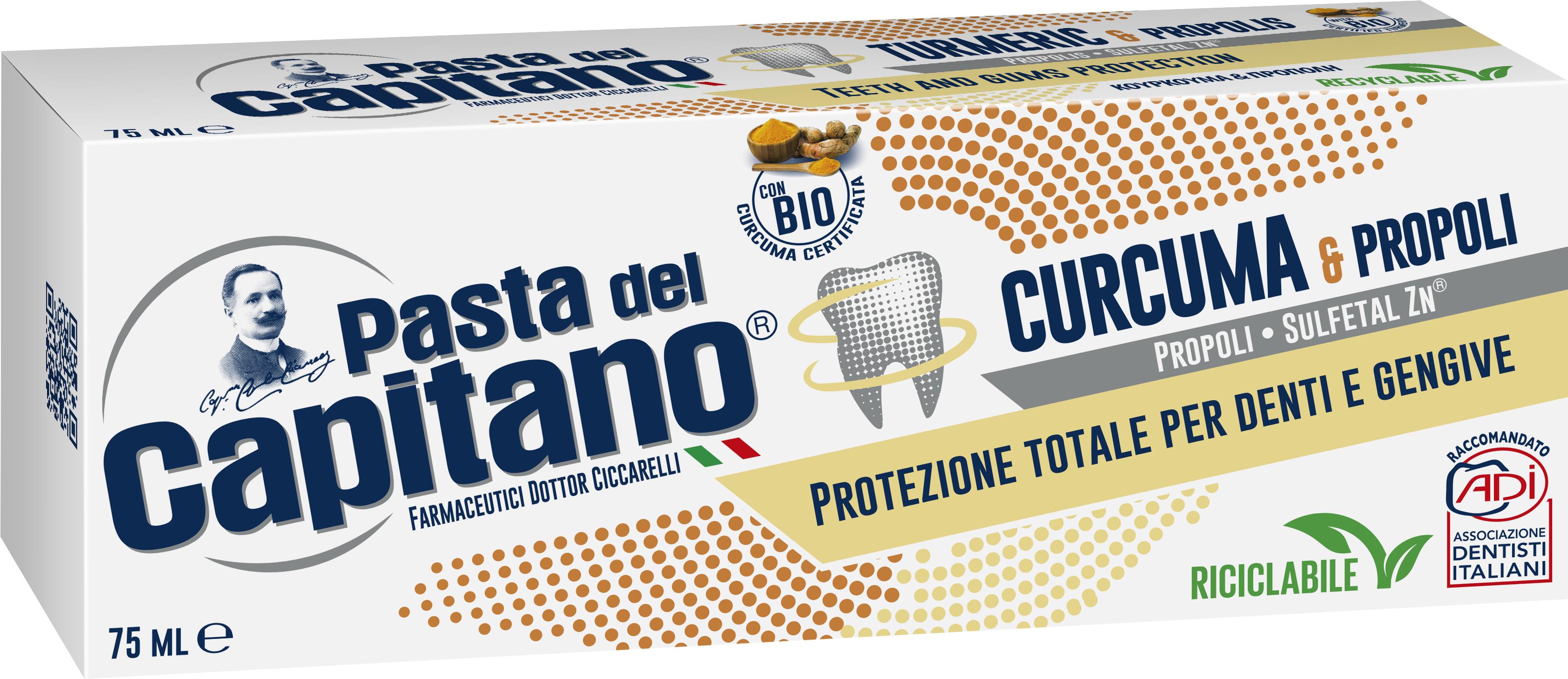 PASTA DEL CAPITANO Curcuma & Propolis 75 ml