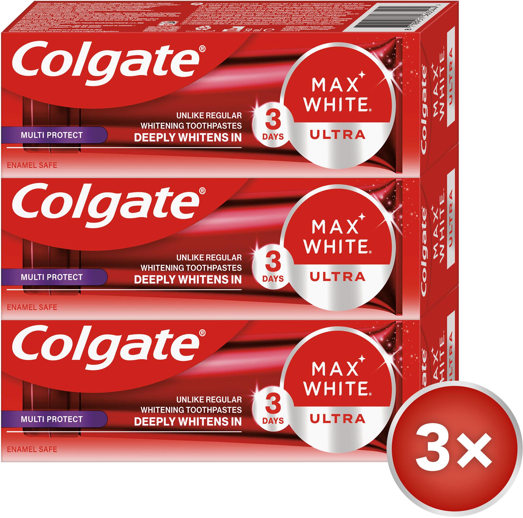 COLGATE Max White Ultra Multiprotect bělicí 3× 50 ml