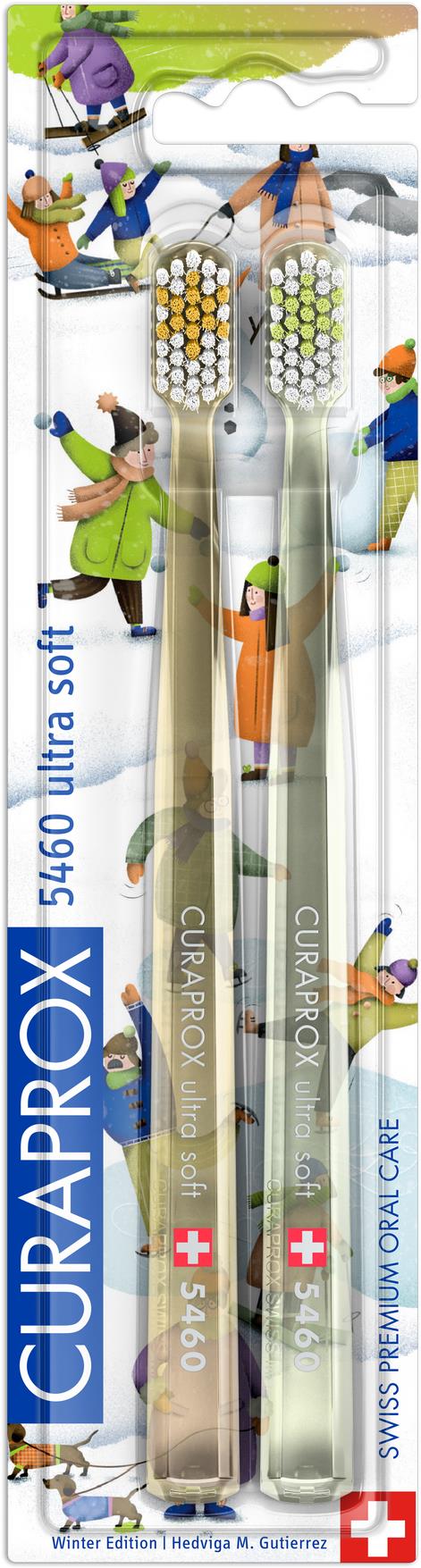 CURAPROX CS 5460 Ultra Soft Zasnežená edice, 2 ks