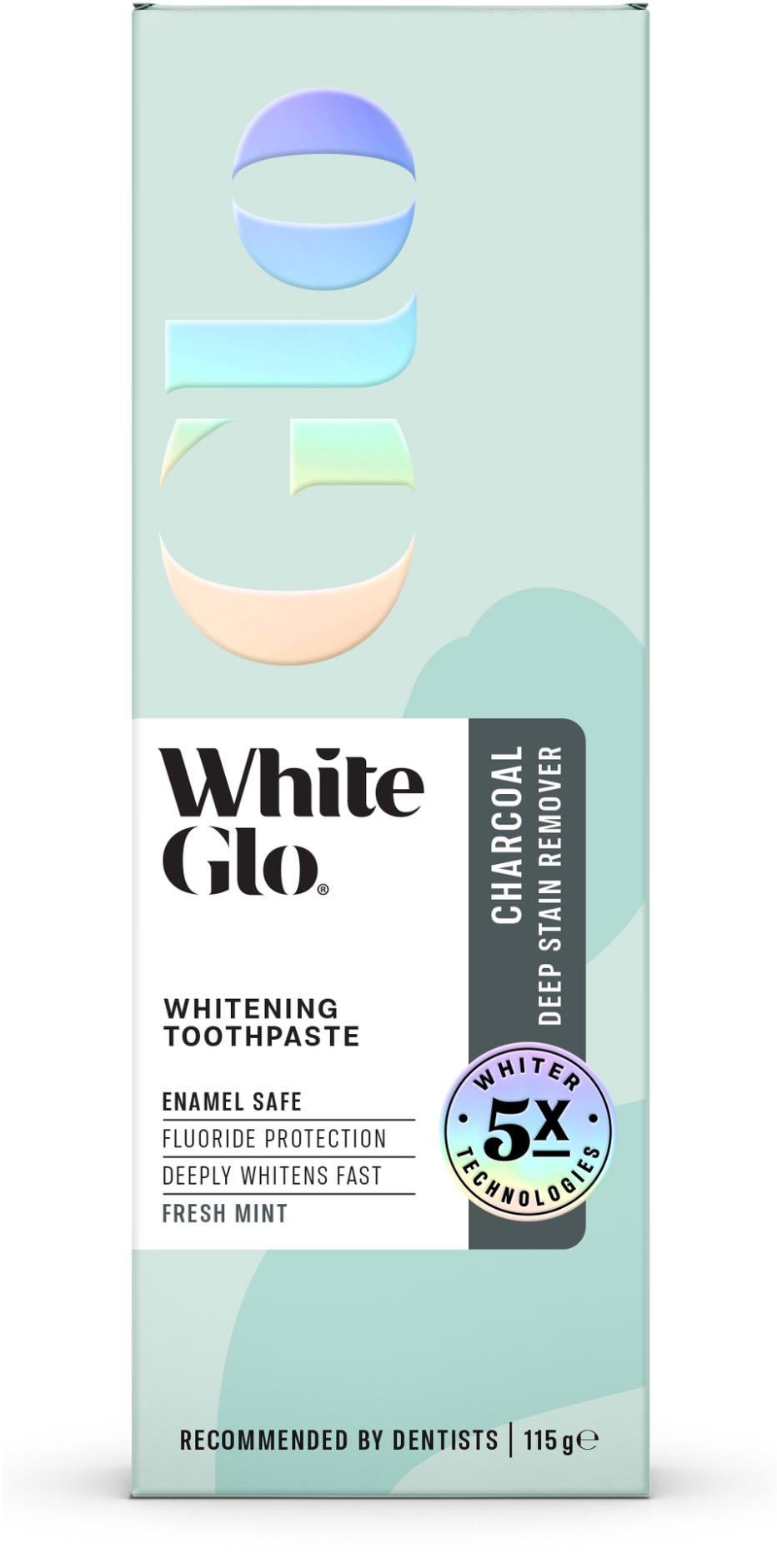 WHITE GLO Charcoal s aktivním černým uhlím 115 g