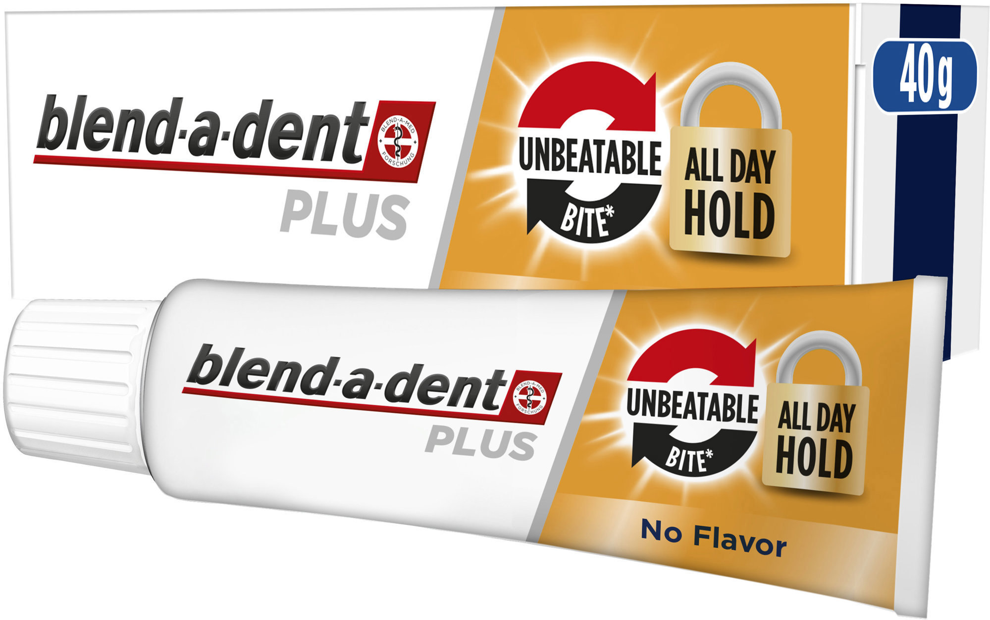 Blend-a-dent Plus Unbeatable Bite fixační krém na zubní náhradu 40 ml