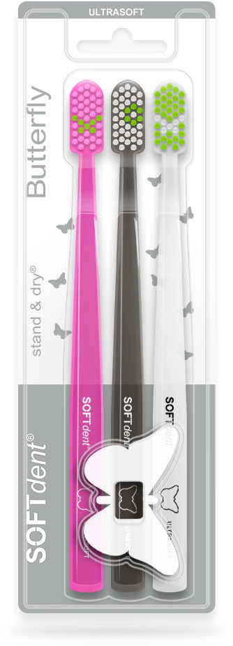 SOFTdent Butterfly Ultrasoft 3 ks