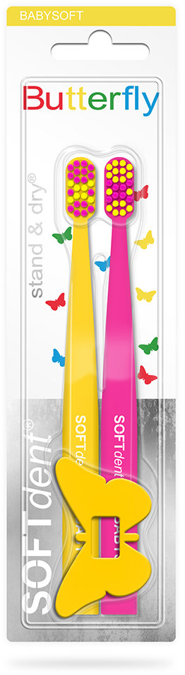 SOFTdent Butterfly Babysoft 2 ks