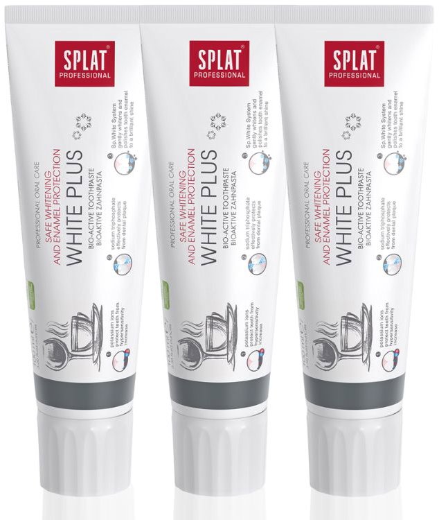 SPLAT Professional White Plus 3× 100 ml