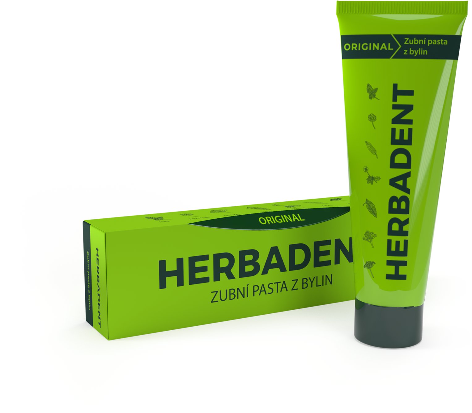 HERBADENT Original bylinná zubní pasta s fluoridy 75 g
