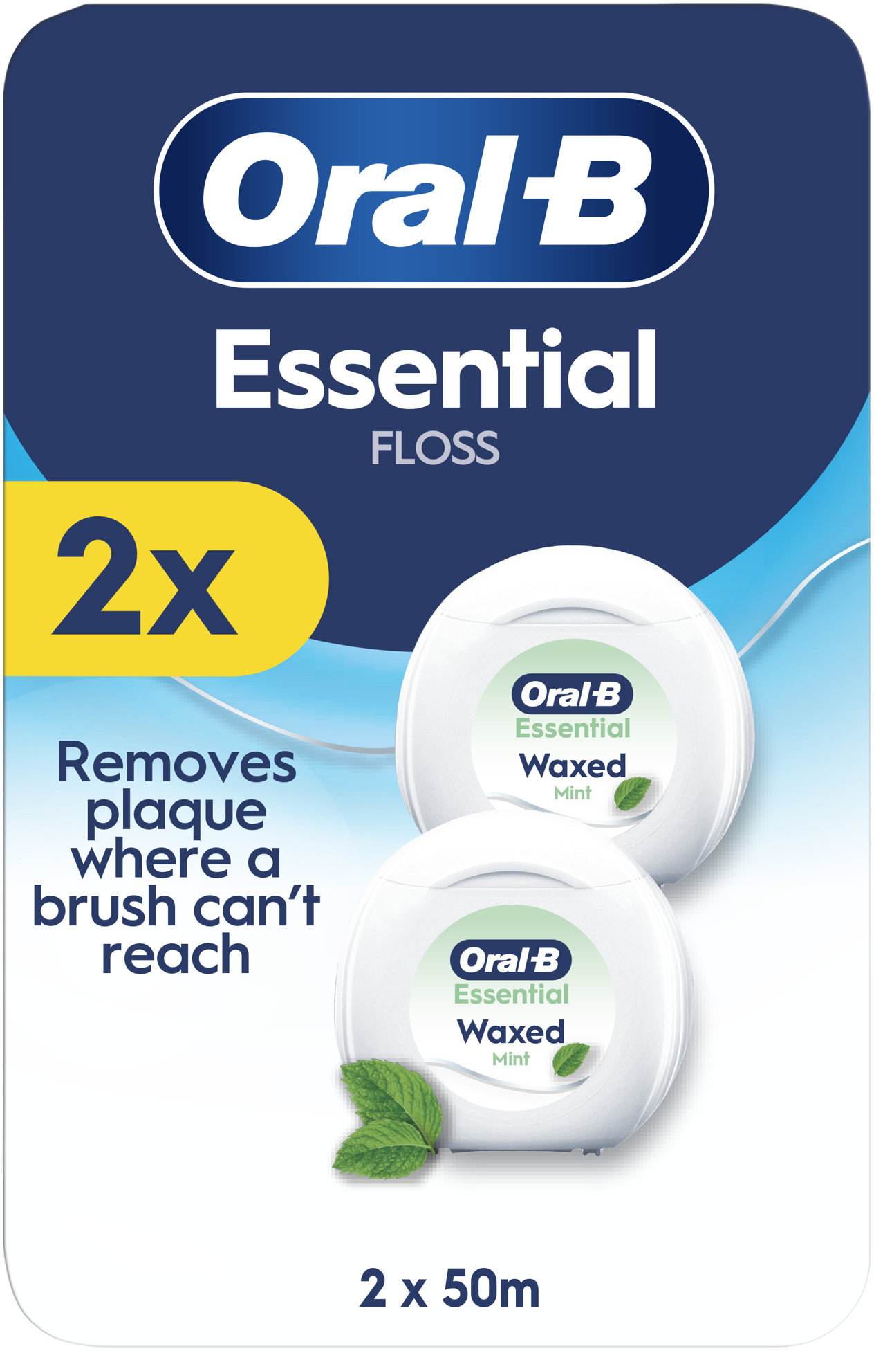Oral-B Essential Floss máta, 2 × 50 m