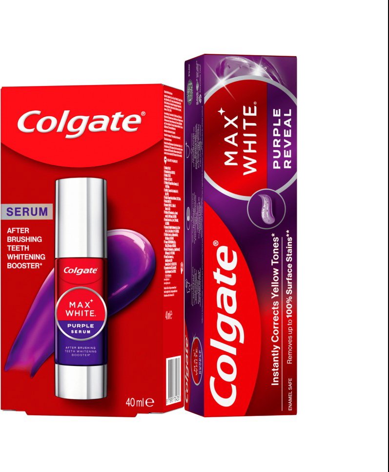 COLGATE Purple Serum 40 ml + zubní pasta Purple Reveal 75 ml