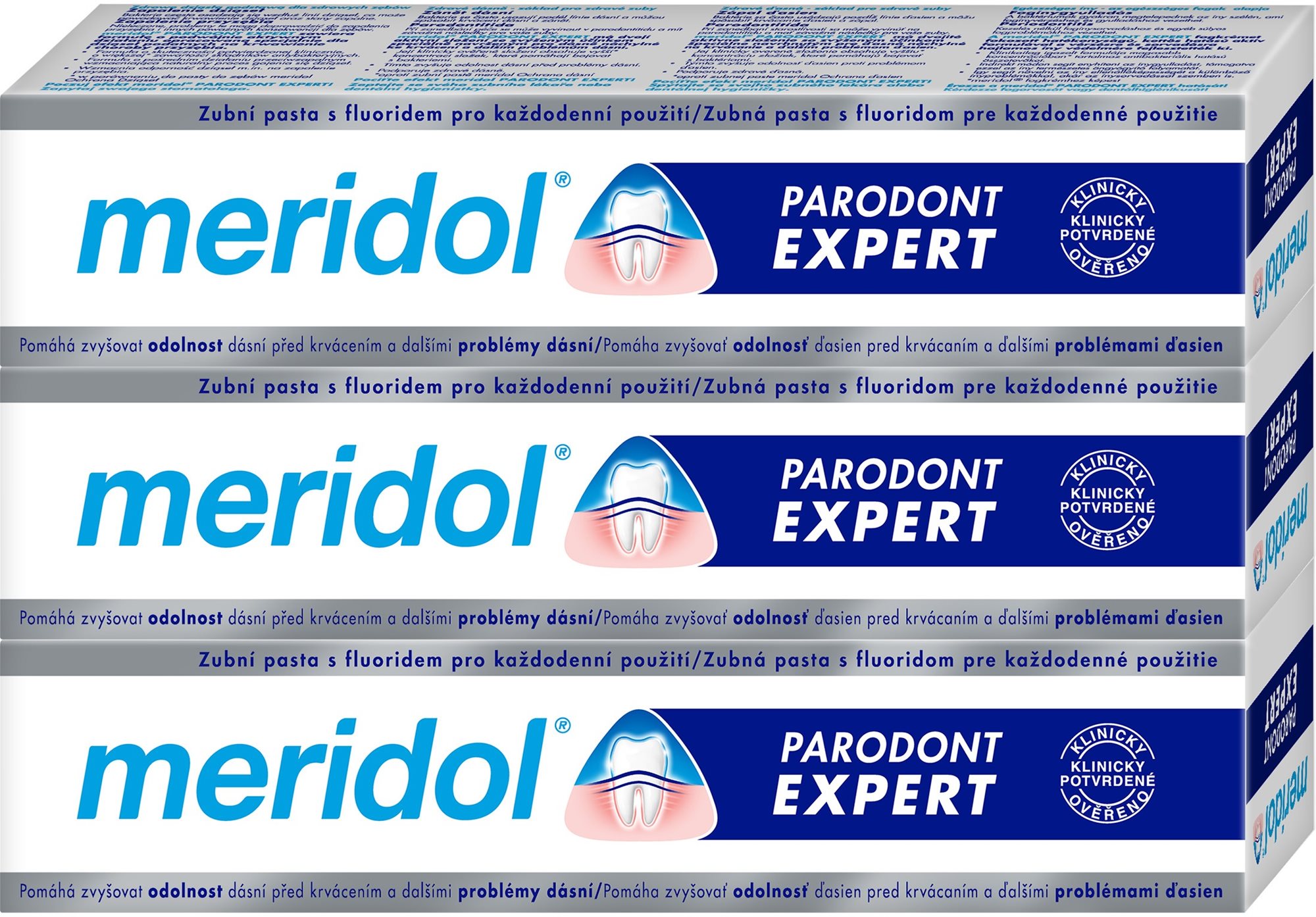 MERIDOL Parodont Expert 3 × 75 ml