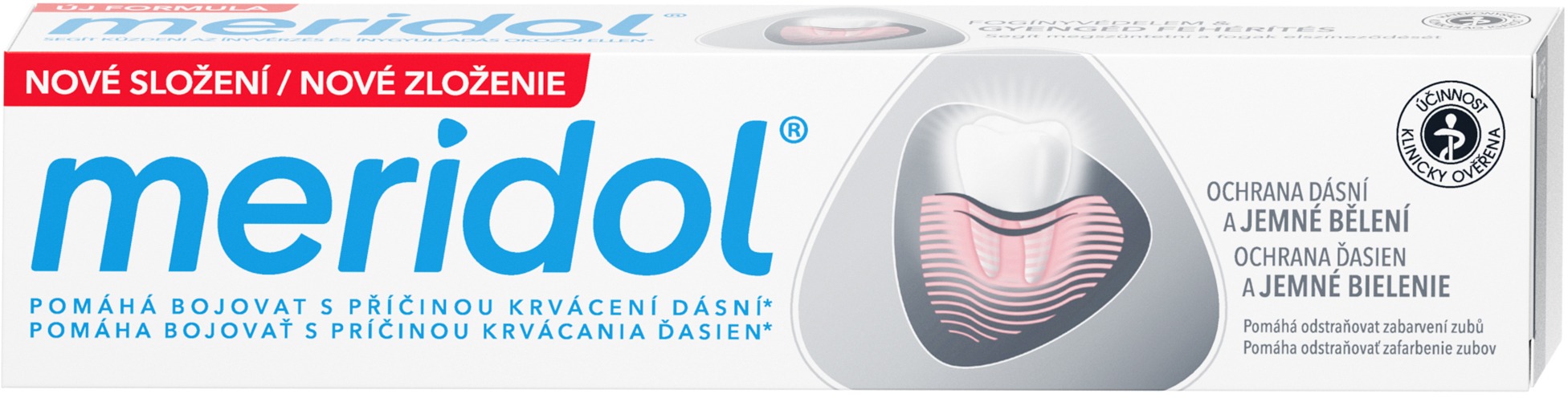 MERIDOL Gum Protection & Gentle White zubní pasta pro ochranu dásní a jemné bělení 75 ml