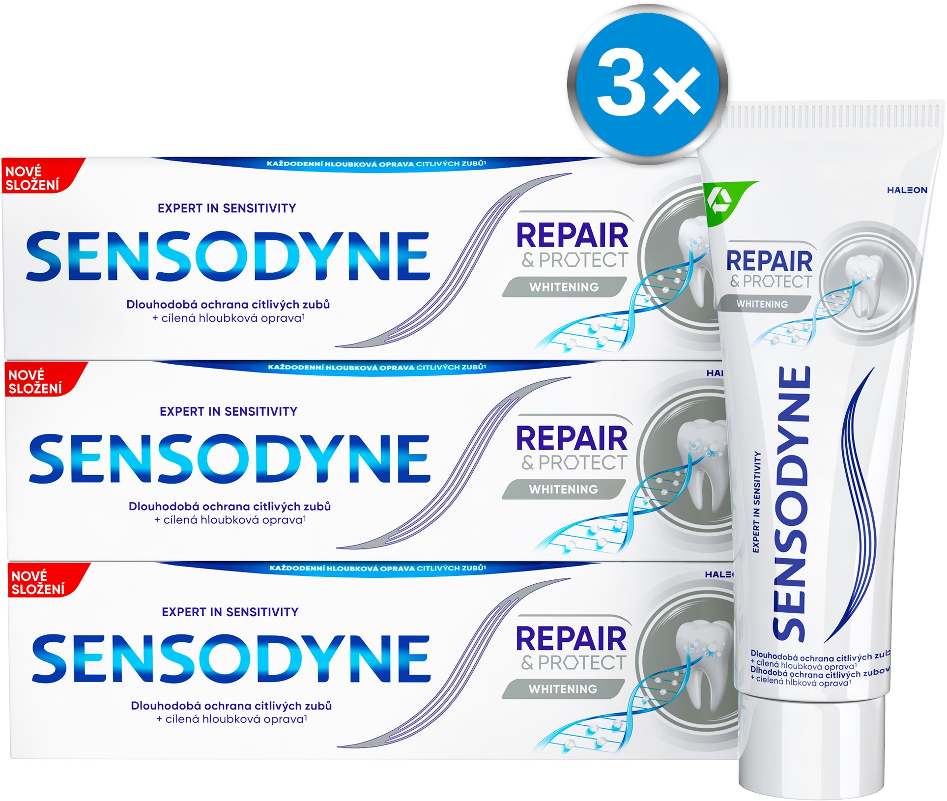 SENSODYNE Repair & Protect Whitening 3 × 75 ml