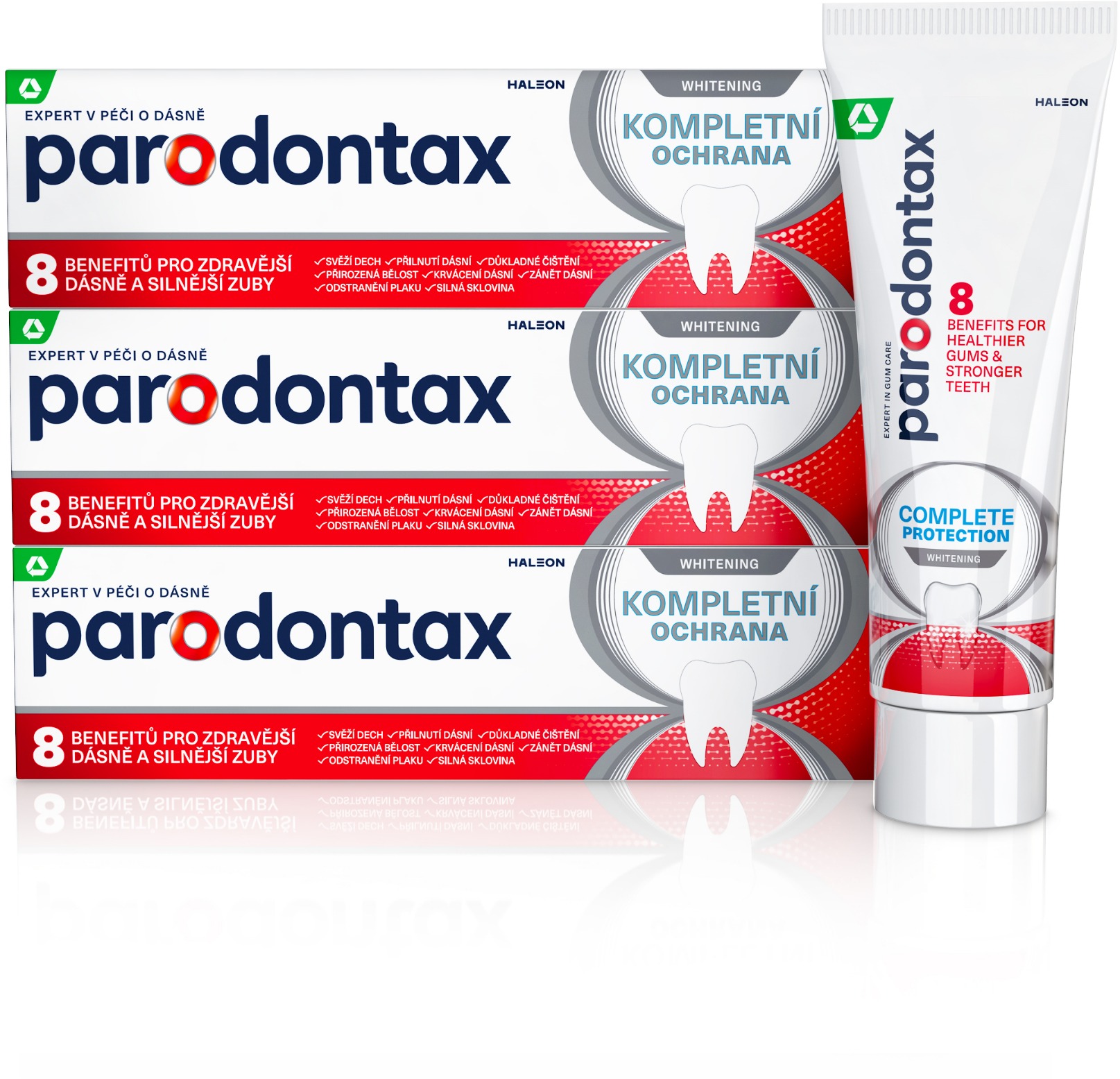 PARODONTAX Kompletní ochrana Whitening 3 × 75 ml