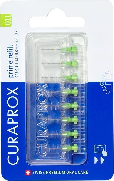CURAPROX CPS 011 Prime Refill zelený 1,1 mm, 8 ks