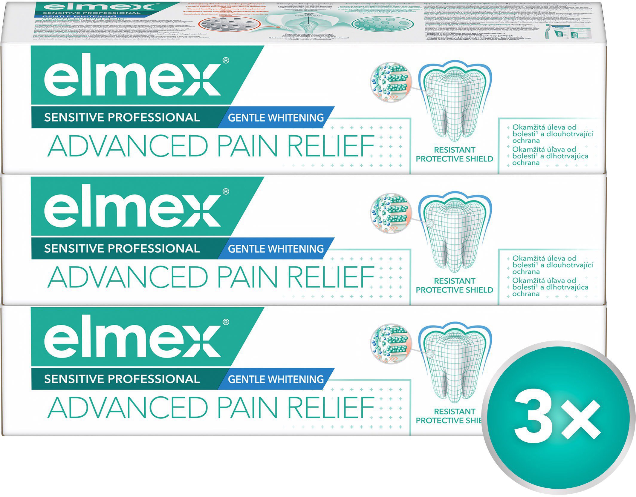 ELMEX Sensitive Professional Gentle Whitnening 3 × 75 ml