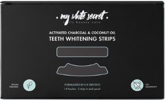 MY WHITE SECRET Bělící pásky na zuby s aktivním uhlím
