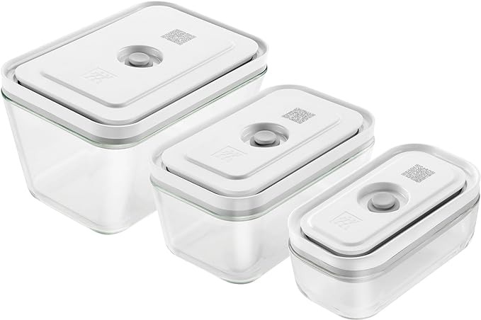 Zwilling Vacuum dóza na potraviny skleněná 3 ks