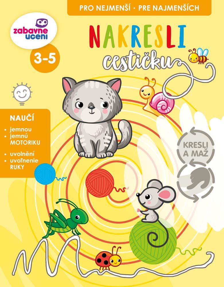 Zábavné učení Kresli a maž - Nakresli cestičku
