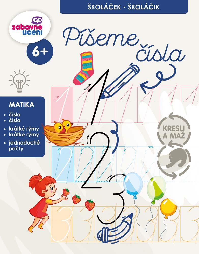 Zábavné učení Kresli a maž - Píšeme čísla