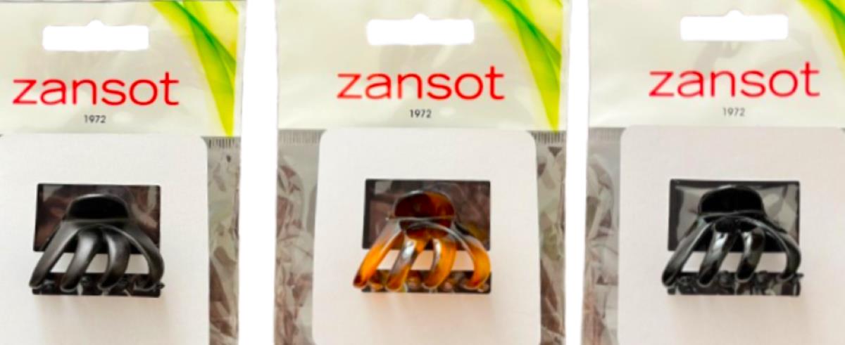 Zansot Sponka na vlasy Chobotnice Classic Medium 4,2 cm, 3 ks lesklá + matná + želva