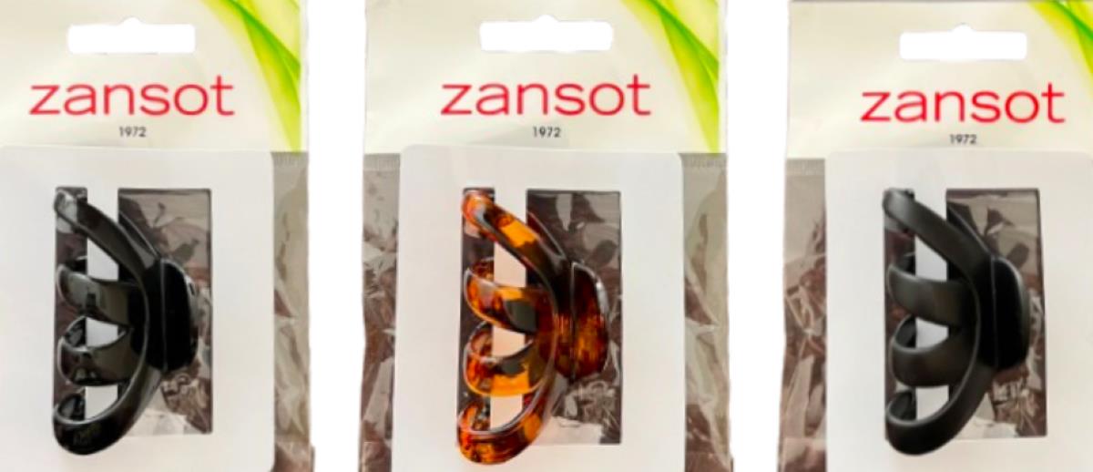 Zansot Sponka na vlasy Chobotnice Classic Large 6 cm, 3 ks lesklá + matná + želva