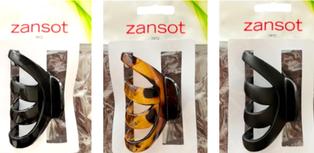 Zansot Sponka na vlasy Chobotnice Classic Giga 9 cm, 3 ks lesklá + matná + želva